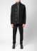 LABEL UNDER CONSTURCTION 46CJC227 T16 BK Men Reversible Crest Blazer Jacket Herren Jacke wool black hide m 5