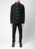 LABEL UNDER CONSTURCTION 46CJC227 T16 BK Men Reversible Crest Blazer Jacket Herren Jacke wool black hide m 6