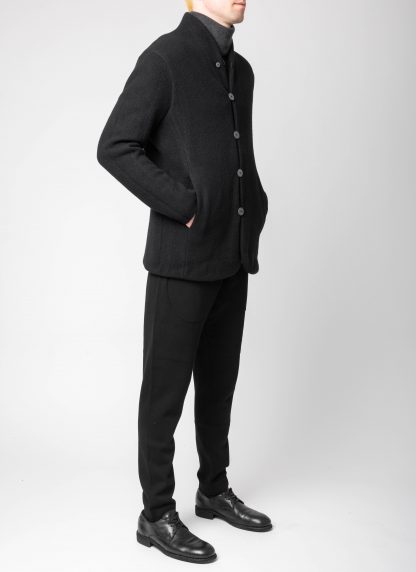LABEL UNDER CONSTURCTION 46CJC227 T16 BK Men Reversible Crest Blazer Jacket Herren Jacke wool black hide m 7