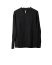 LABEL UNDER CONSTURCTION 46YSW287 GOL1FLA1 BK Men Crew Neck Lunar Sweater reversible Herren Pulli Pullover cashmere wool silk black hide m 1
