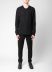 LABEL UNDER CONSTURCTION 46YSW287 GOL1FLA1 BK Men Crew Neck Lunar Sweater reversible Herren Pulli Pullover cashmere wool silk black hide m 5