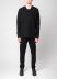 LABEL UNDER CONSTURCTION 46YSW287 GOL1FLA1 BK Men Crew Neck Lunar Sweater reversible Herren Pulli Pullover cashmere wool silk black hide m 8
