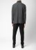 LABEL UNDER CONSTURCTION 46YSW292 CAS1 Men Ruched Turtleneck Arched Shoulder Sweater Herren Pulli Pullover cashmere dark grey hide m 5