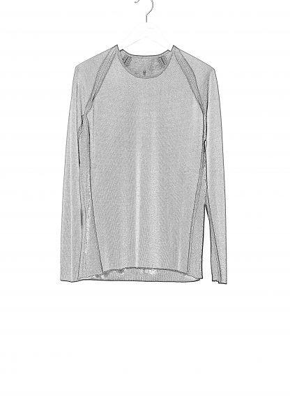 LABEL UNDER CONSTURCTION 46YSW303 GOL1 BK MG Men Crew Neck Double Layer Sweater reversible Herren Pulli Pullover cashmere silk medium grey black hide m 2