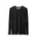 LABEL UNDER CONSTURCTION 46YSW303 GOL1 BK MG Men Crew Neck Double Layer Sweater reversible Herren Pulli Pullover cashmere silk medium grey black hide m 3