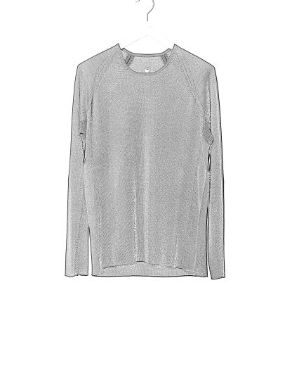 LABEL UNDER CONSTURCTION 46YSW303 GOL1 BK MG Men Crew Neck Double Layer Sweater reversible Herren Pulli Pullover cashmere silk medium grey black hide m 4