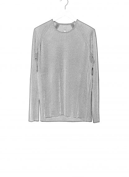 LABEL UNDER CONSTURCTION 46YSW303 GOL1 BK MG Men Crew Neck Double Layer Sweater reversible Herren Pulli Pullover cashmere silk medium grey black hide m 4