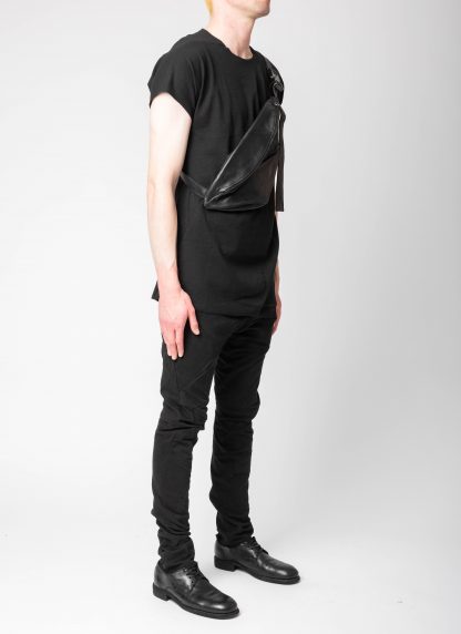 LEON EMANUEL BLANCK DIS M:W BUMBAG 01 Distortion Bum Bag Tasche horse leather black hide m 5