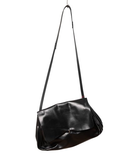 MA+ MACROSS MAURIZIO AMADEI B726 CU 1.0 Medium Expandable Accordion Bag Shoulder Men Women Unisex Tasche horse leather black hide m 1