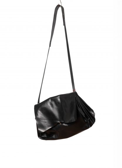 MA+ MACROSS MAURIZIO AMADEI B726 CU 1.0 Medium Expandable Accordion Bag Shoulder Men Women Unisex Tasche horse leather black hide m 3