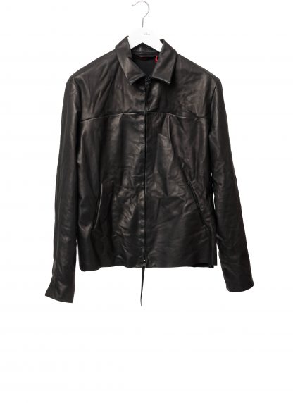 MA+ Maurizio Amadei J250Z SY10 Men Zipped Trucker Jacket Herren Jacke cow leather black hide m 1