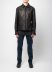 MA+ Maurizio Amadei J250Z SY10 Men Zipped Trucker Jacket Herren Jacke cow leather black hide m 4