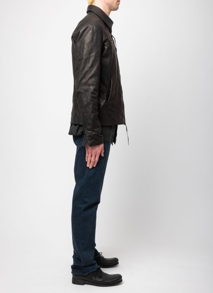 MA+ Maurizio Amadei J250Z SY10 Men Zipped Trucker Jacket Herren Jacke cow leather black hide m 7