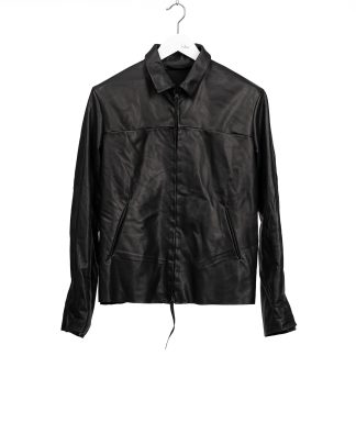 hide-m | m.a+ Zipped Trucker Jacket J250Z, black cow leather