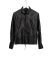MA+ Maurizio Amadei J250Z SY10 Men Zipped Trucker Jacket Herren Leder Jacke cow leather black hide m 10