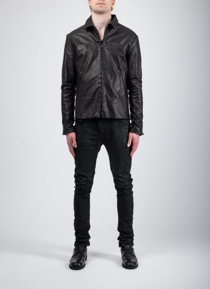 MA+ Maurizio Amadei J250Z SY10 Men Zipped Trucker Jacket Herren Leder Jacke cow leather black hide m 4
