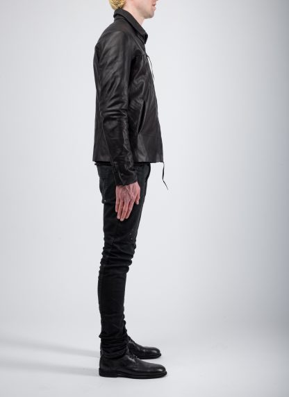 MA+ Maurizio Amadei J250Z SY10 Men Zipped Trucker Jacket Herren Leder Jacke cow leather black hide m 7