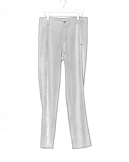 MA+ Maurizio Amadei P1 CCE Men 3 Pocket Tight Pants Trousers Herren Hose cotton cupro ea black hide m 2