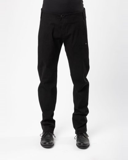 MA+ Maurizio Amadei P1 CCE Men 3 Pocket Tight Pants Trousers Herren Hose cotton cupro ea black hide m 3
