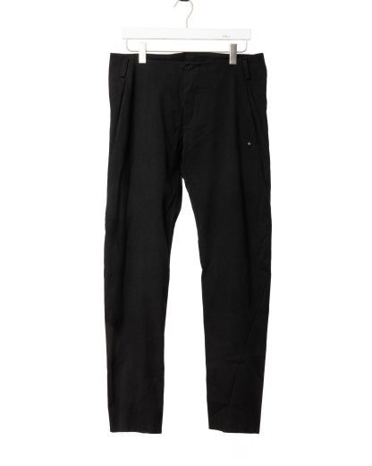 MA+ Maurizio Amadei P367 WRL Men 4 Pocket Straight Pants Trousers Herren Hose wool rayon linen black hide m 1