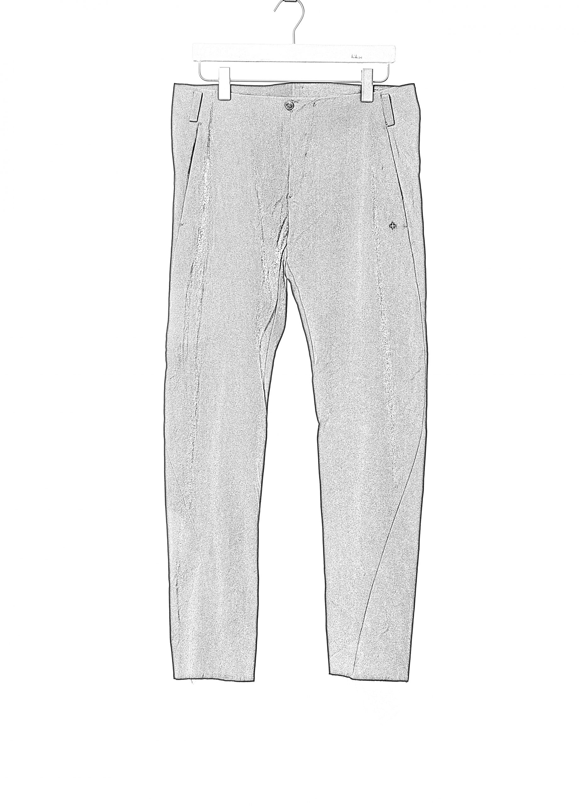 MA+ Maurizio Amadei P367 WRL Men 4 Pocket Straight Pants Trousers Herren Hose wool rayon linen black hide m 2