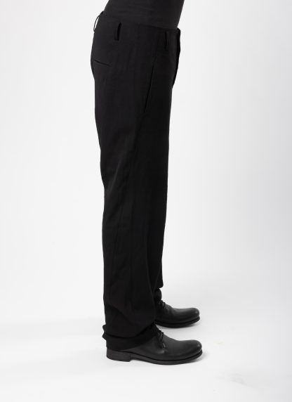 MA+ Maurizio Amadei P367 WRL Men 4 Pocket Straight Pants Trousers Herren Hose wool rayon linen black hide m 4