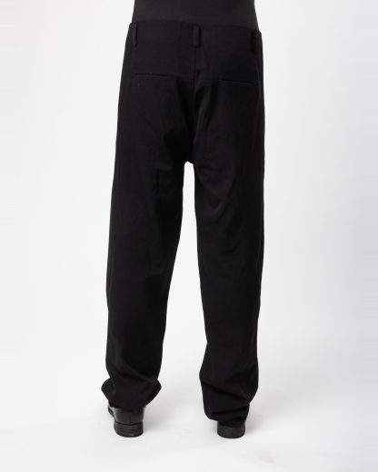 MA+ Maurizio Amadei P367 WRL Men 4 Pocket Straight Pants Trousers Herren Hose wool rayon linen black hide m 5