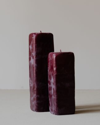 Oberflacht Klotz Square 1 Wick Low 1200gr Candle Kerze handmade beeswax paraffin blood hide m 1