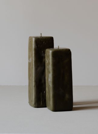Oberflacht Klotz Square 1 Wick Low 1200gr Candle Kerze handmade beeswax paraffin forest hide m 1