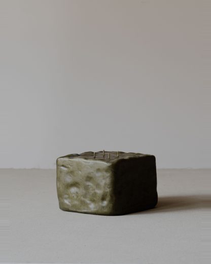 Oberflacht Klotz Square 4 Wick 2100gr Candle Kerze handmade beeswax paraffin forest hide m 1