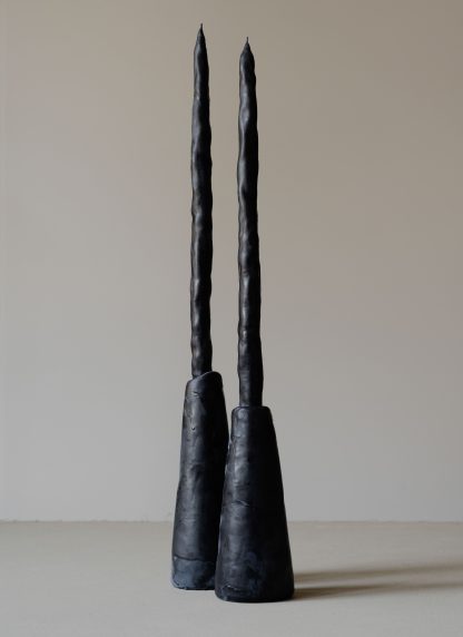 Oberflacht Trumpet high low handmade beeswax paraffin black hide m 1