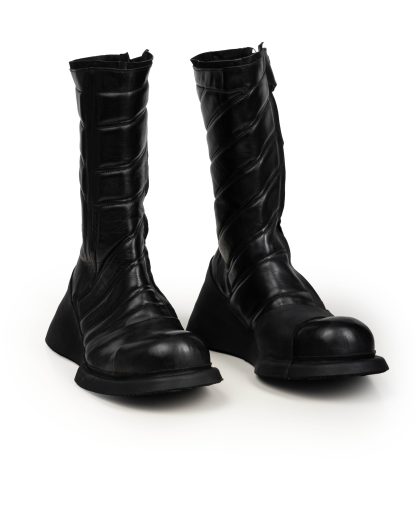 LEON EMANUEL BLANCK DIS M BB 01 Men Distortion Biker Boot Herren Schuh Shoe Stiefel horse leather black hide m 7
