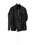 LEON EMANUEL BLANCK DIS M SJ 02 Men Distortion Strait Jacket Herren Leder Jacke mink leather black hide m 1