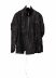 LEON EMANUEL BLANCK DIS M SJ 02 Men Distortion Strait Jacket Herren Leder Jacke mink leather black hide m 1