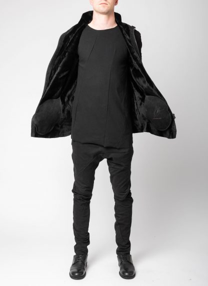 LEON EMANUEL BLANCK DIS M SJ 02 Men Distortion Strait Jacket Herren Leder Jacke mink leather black hide m 10