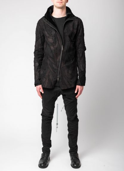 LEON EMANUEL BLANCK DIS M SJ 02 Men Distortion Strait Jacket Herren Leder Jacke mink leather black hide m 4