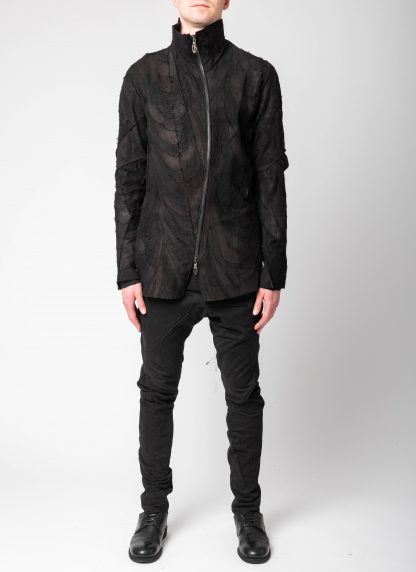 LEON EMANUEL BLANCK DIS M SJ 02 Men Distortion Strait Jacket Herren Leder Jacke mink leather black hide m 5