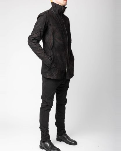LEON EMANUEL BLANCK DIS M SJ 02 Men Distortion Strait Jacket Herren Leder Jacke mink leather black hide m 6