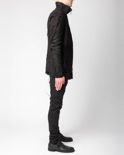 LEON EMANUEL BLANCK DIS M SJ 02 Men Distortion Strait Jacket Herren Leder Jacke mink leather black hide m 7