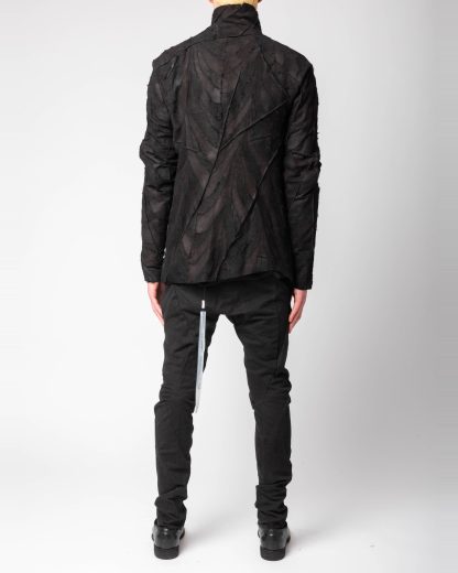 LEON EMANUEL BLANCK DIS M SJ 02 Men Distortion Strait Jacket Herren Leder Jacke mink leather black hide m 8
