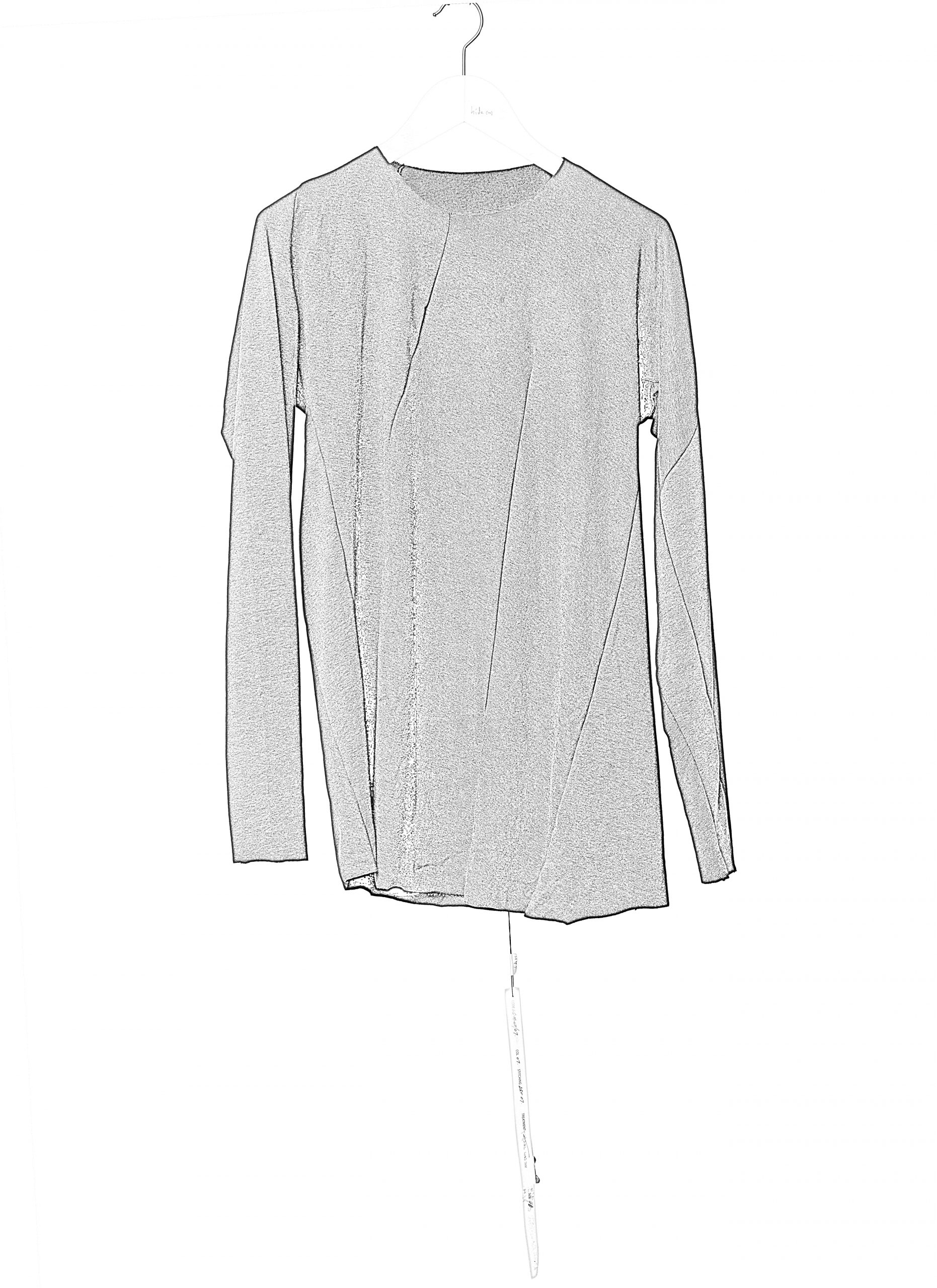 LEON EMANUEL BLANCK LEB DIS M LT 01 Men Distortion Long Sleeve TShirt cotton linen ea hide m 2