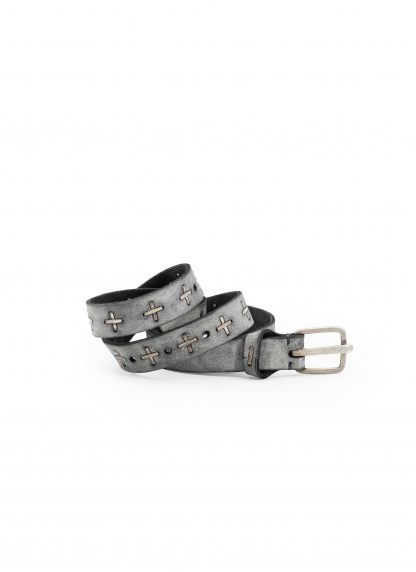 MA+ Maurizio Amadei EQ2C + studded q buckle med belt guertel cow leather 925 sterling silver carbon hide m 3