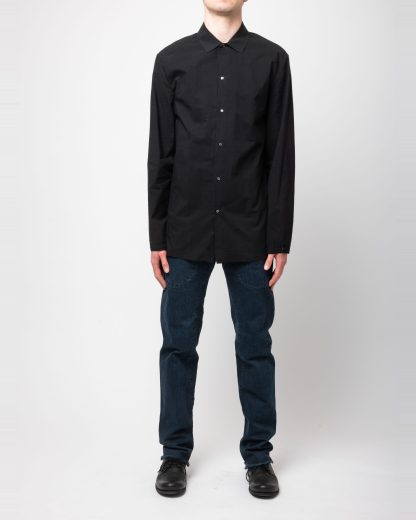 MA+ Maurizio Amadei H241 CL3 Men Straight Medium Fit Shirt Herren Hemd cotton black hide m 3