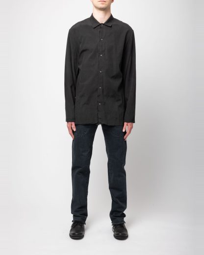 MA+ Maurizio Amadei H241 CU2 Men Straight Medium Fit Shirt Herren Hemd cupro ea coal hide m 3