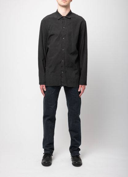 MA+ Maurizio Amadei H241 CU2 Men Straight Medium Fit Shirt Herren Hemd cupro ea coal hide m 3