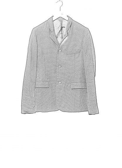 POEME BOHEMIEN GI 12 T 507 99 Men Deconstructed Jacket Herren Jacke Blazer virgin wool black hide m 2