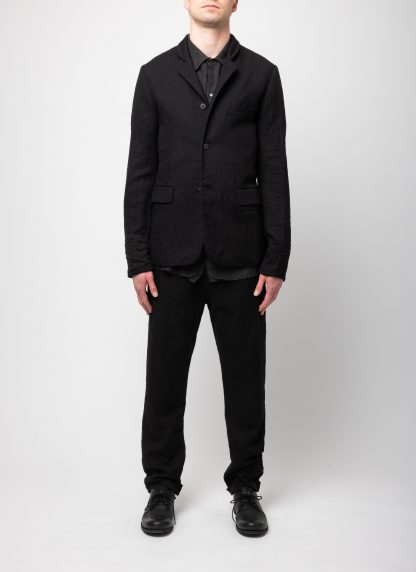 POEME BOHEMIEN GI 12 T 507 99 Men Deconstructed Jacket Herren Jacke Blazer virgin wool black hide m 4