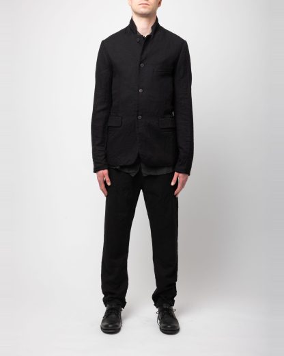 POEME BOHEMIEN GI 12 T 507 99 Men Deconstructed Jacket Herren Jacke Blazer virgin wool black hide m 5