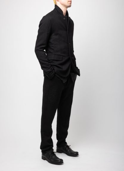 POEME BOHEMIEN GI 12 T 507 99 Men Deconstructed Jacket Herren Jacke Blazer virgin wool black hide m 6