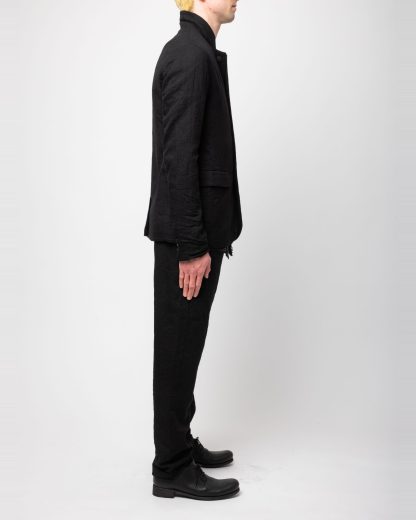 POEME BOHEMIEN GI 12 T 507 99 Men Deconstructed Jacket Herren Jacke Blazer virgin wool black hide m 7